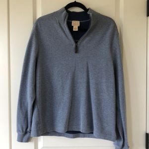 JoS. A. Bank 1/4 Zip Blue Sweater